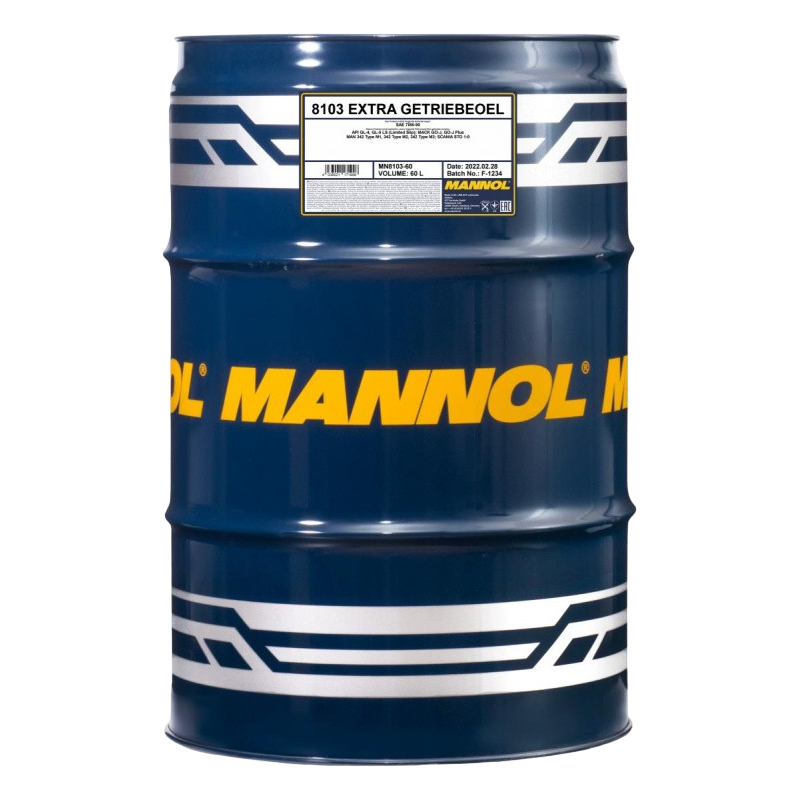 MANNOL масло трансмиссионное Extra Getriebeoel 75W-90 API GL 4/GL 5 LS 60л