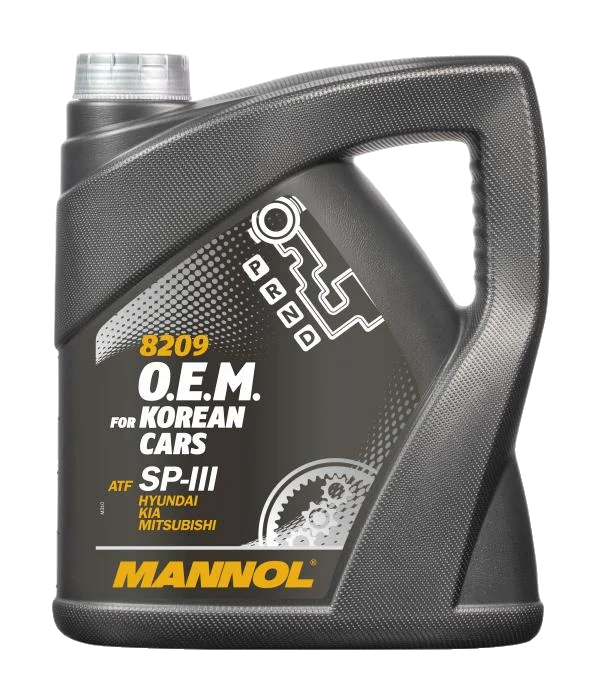 MANNOL масло трансмиссионное синтетическое O.E.M. for Korean cars ATF SP-III/Hyundai Kia Mitsubishi 4л