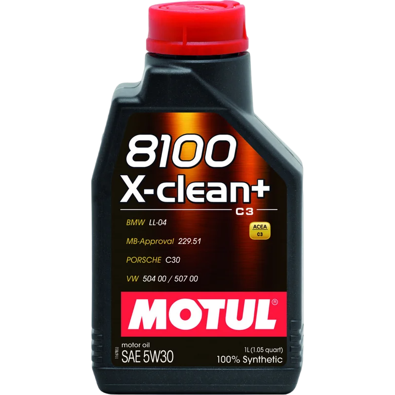 Motul 8100 X-clean+ Масло моторное синтетическое 5W-30 VN 1л