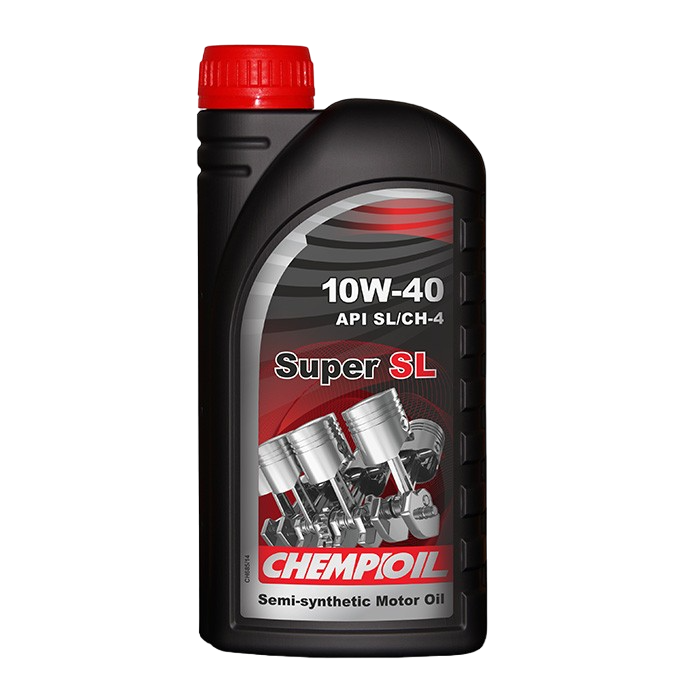 CHEMPIOIL Моторное масло полусинтетическое Super SL 10W-40 (A3; B4/SL; CH-4) 1л