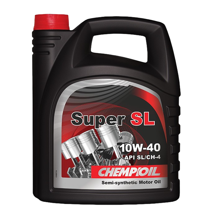 CHEMPIOIL Моторное масло полусинтетическое Super SL 10W-40 A3; B4/SL; CH-4, 4л