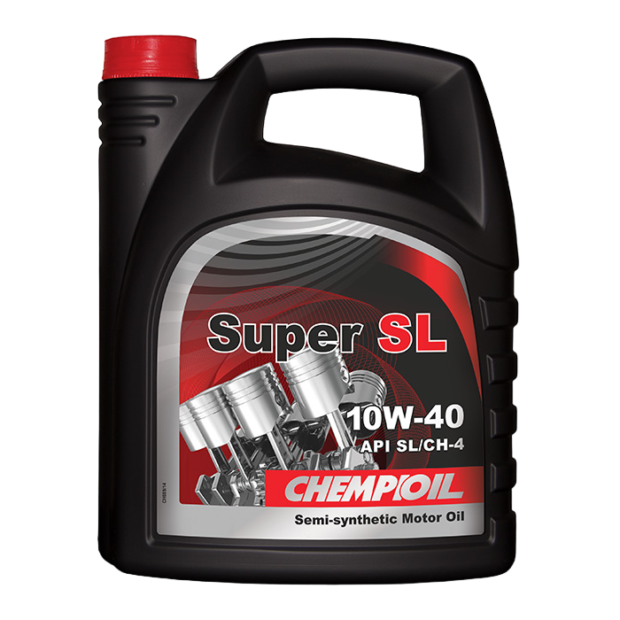 CHEMPIOIL Полусинтетическое моторное масло Super SL 10W-40 A3; B4/SL; CH-4, 5л