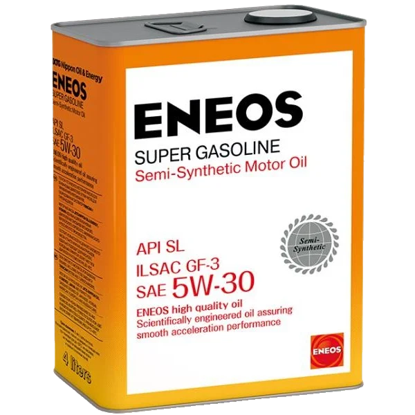 ENEOS Полусинтетическое моторное масло Super Gasoline 5W-30 SL, GF-3, 4л