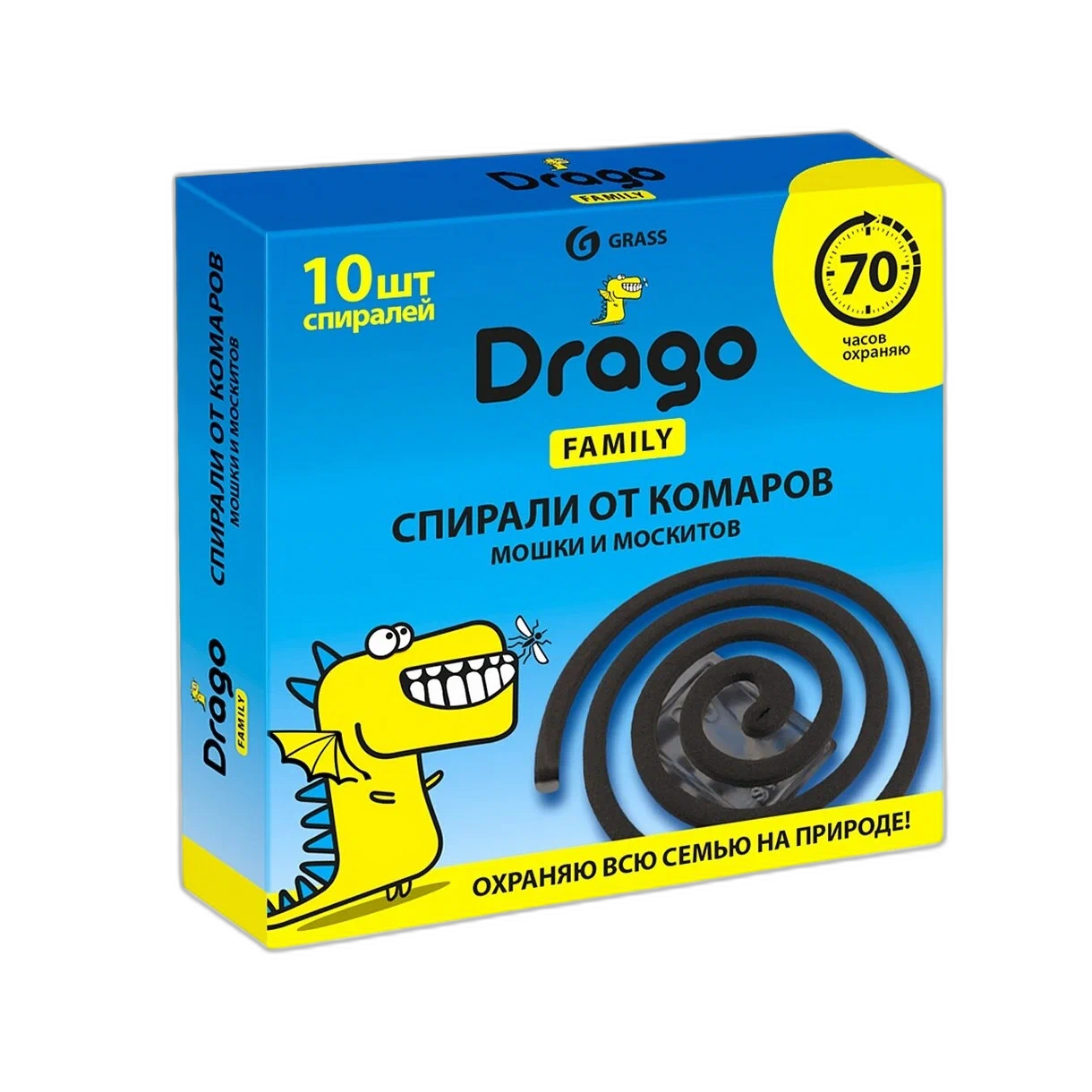 GraSS Средство инсектицидное “Спираль от комаров-эффект” Drago