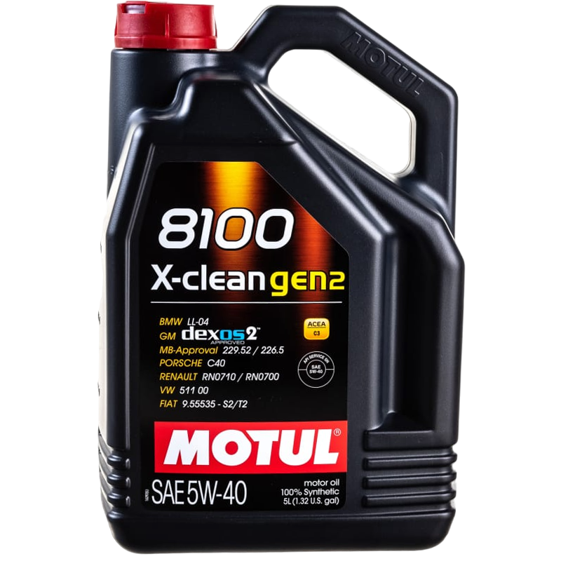 Motul 8100 X-clean GEN2 Масло моторное синтетическое 5W40 5л