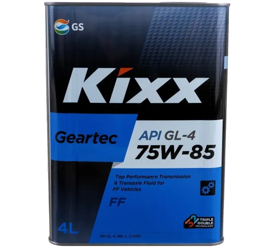 Kixx масло трансмиссионное Geartec GL-4 75W-85 (GEAR OIL HD) 4л