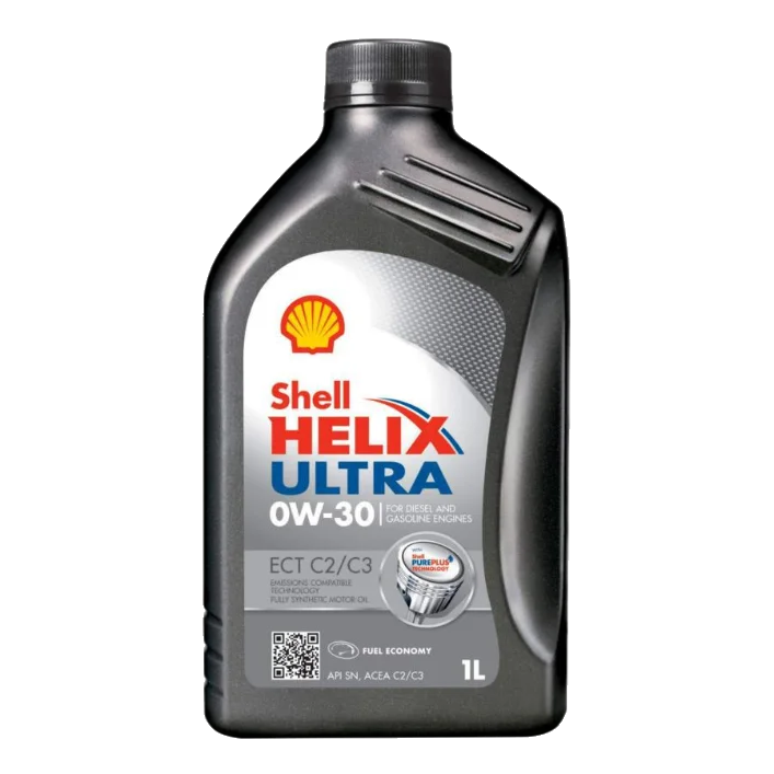 SHELL Ultra ECT С2/C3 0W30 синтетическое масло 1л