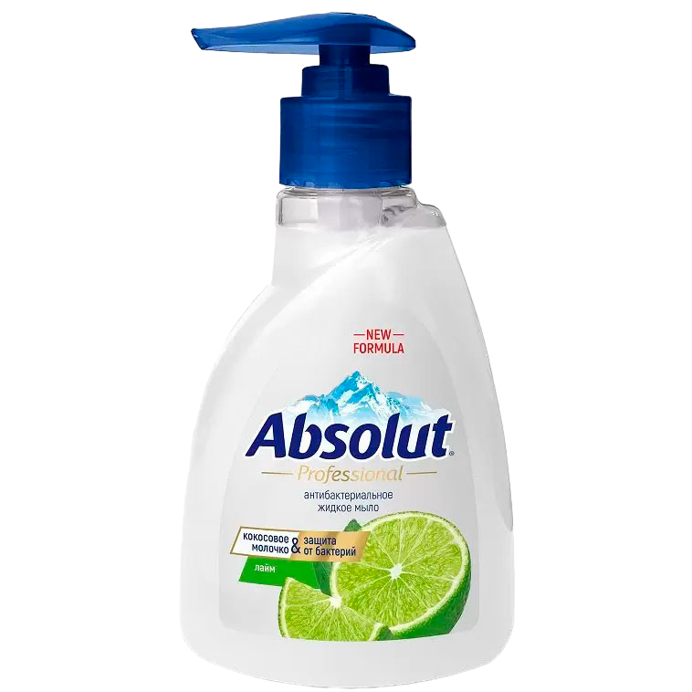 Мыло туалетное жидкое ‘”ABSOLUT” Professional лайм 250г