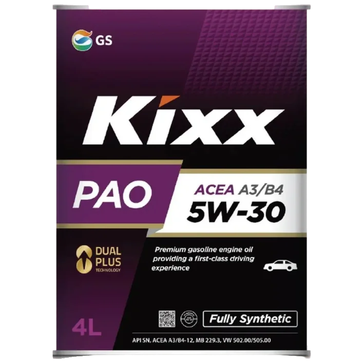 Kixx масло моторное синтетическое PAO A3/B4 5W-30 4л