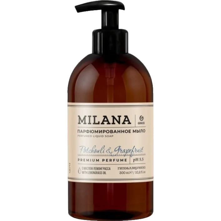 GraSS Жидкое парфюмированное мыло Milana “Patchouli Grapefruit” 300мл