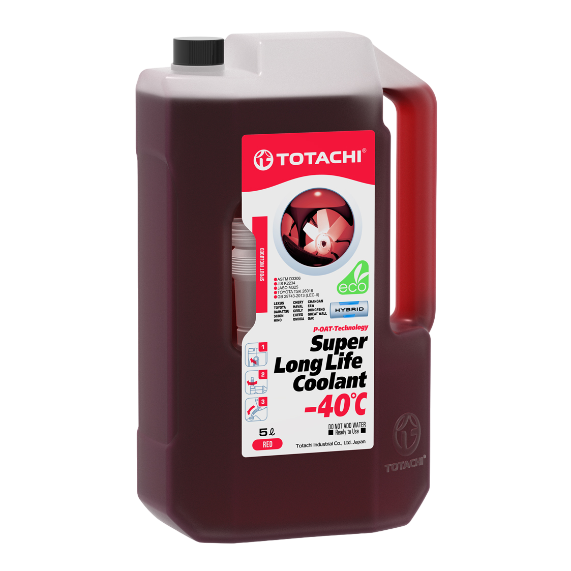 TOTACHI SUPER LONG LIFE COOLANT -40С красный 5л