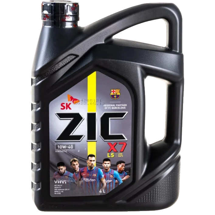 ZIC X7 LS 10W40 синтетическое 4л