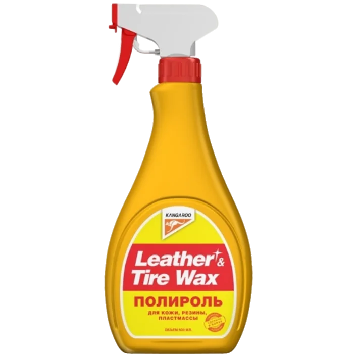 KANGAROO  Полироль супер блеск Leather & Tire Wax Super Gloss 500мл