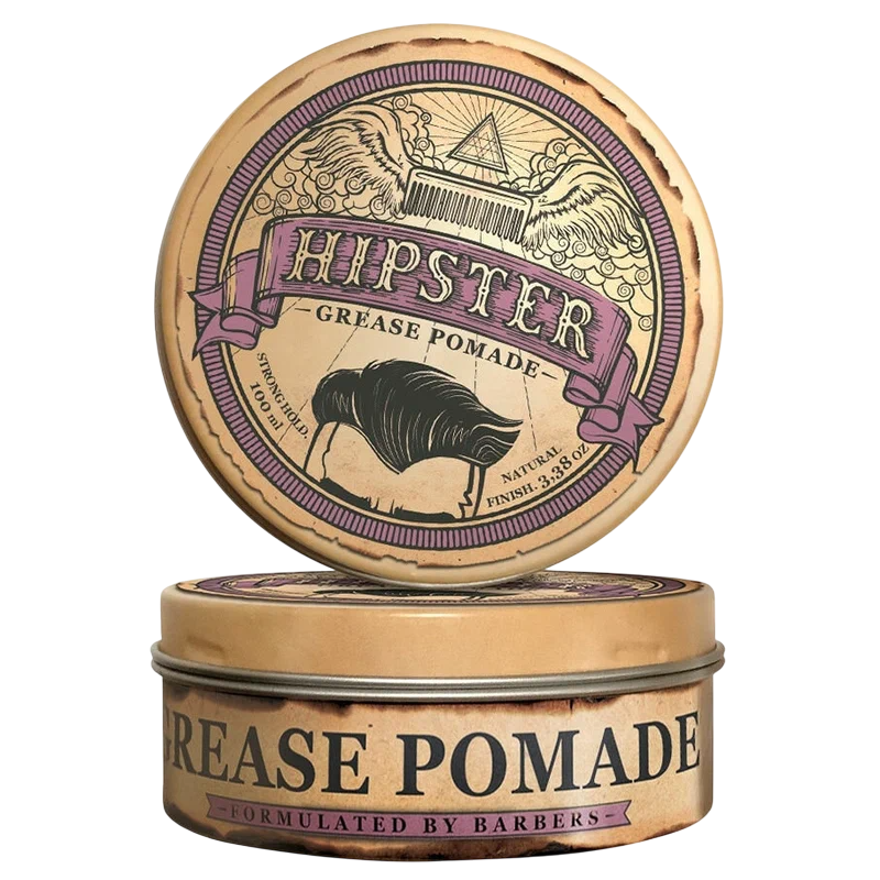 HIPSTER Бриолиновая укладка сильной фиксации GREASE POMADE Strong hold 100мл