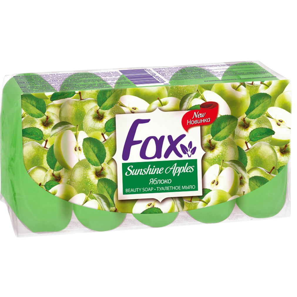 FAX FRUITY ЯБЛОКО Туалетное мыло 5*70г