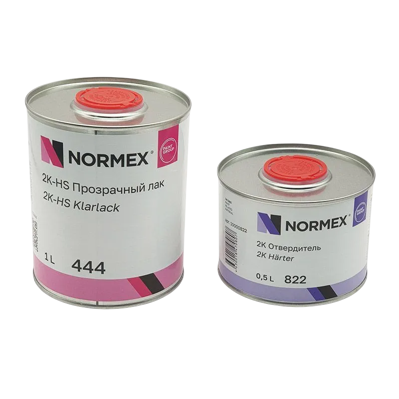 NORMEX 2K-HS Прозрачный лак 444 1л + отвердитель 822 500мл