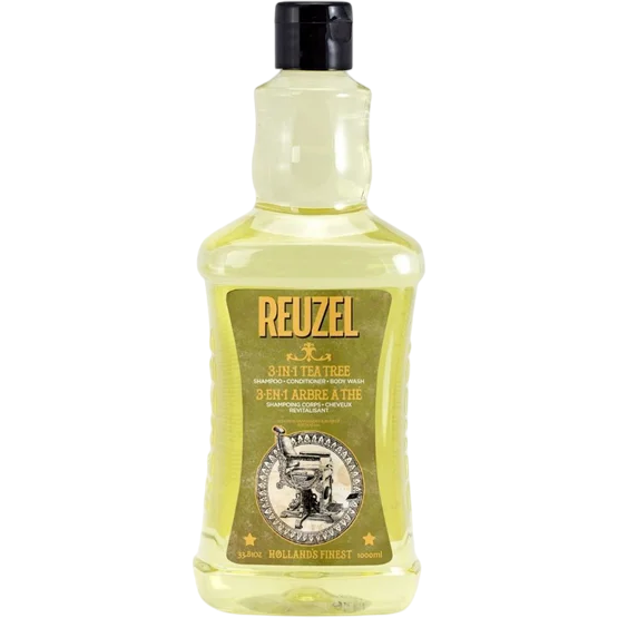 Reuzel 3 in 1 tea tree shampoo шампунь 3в1 1л