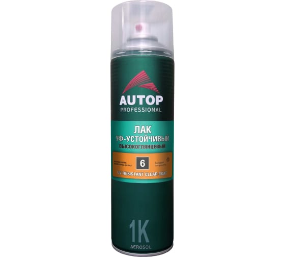 Лак UV устойчивый высокоглянцевый 650 мл UV Resistant High Glossy Clear Coat  AUTOP