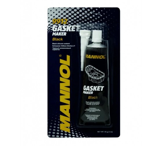 MANNOL 9912 Silicone-Gasket schw/ Черный силиконовый герметик  (от-40 С до +230 С)  85гр