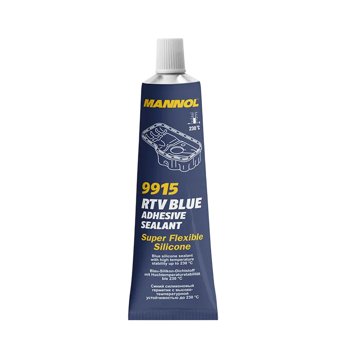 MANNOL 9915 RTV Adhesive Sealant Blue синий силиконовый герметик (от -50 С до +300 С) 85г