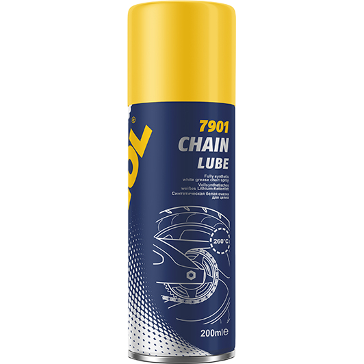 MANNOL 7901 Chain Lube Смазка синтетическая белая  для цепей 200мл