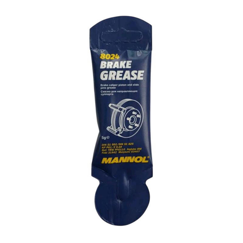 MANNOL 8024 Brake Grease Смазка для направляющих и поршня суппорта тормозной системы 5г