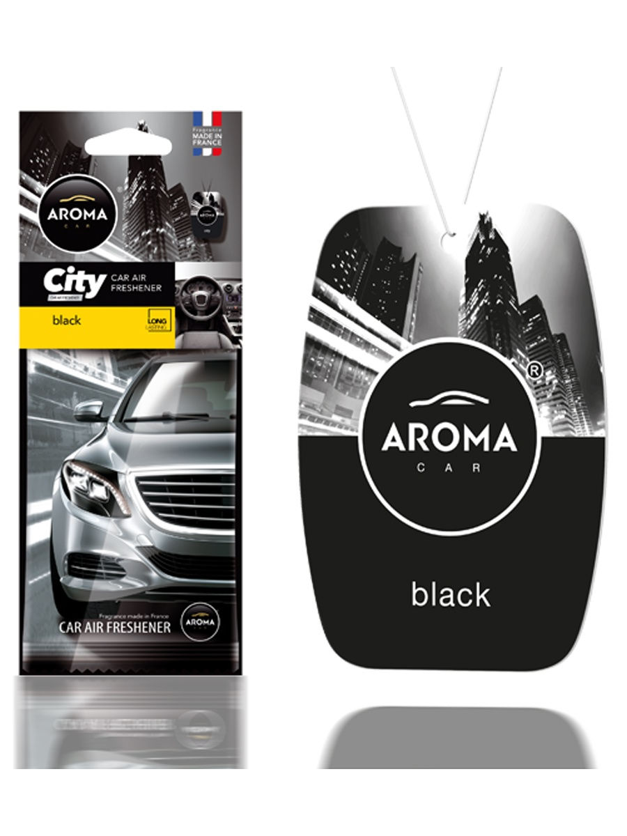 Ароматизатор картонный AROMACAR Leaf Black (Польша)