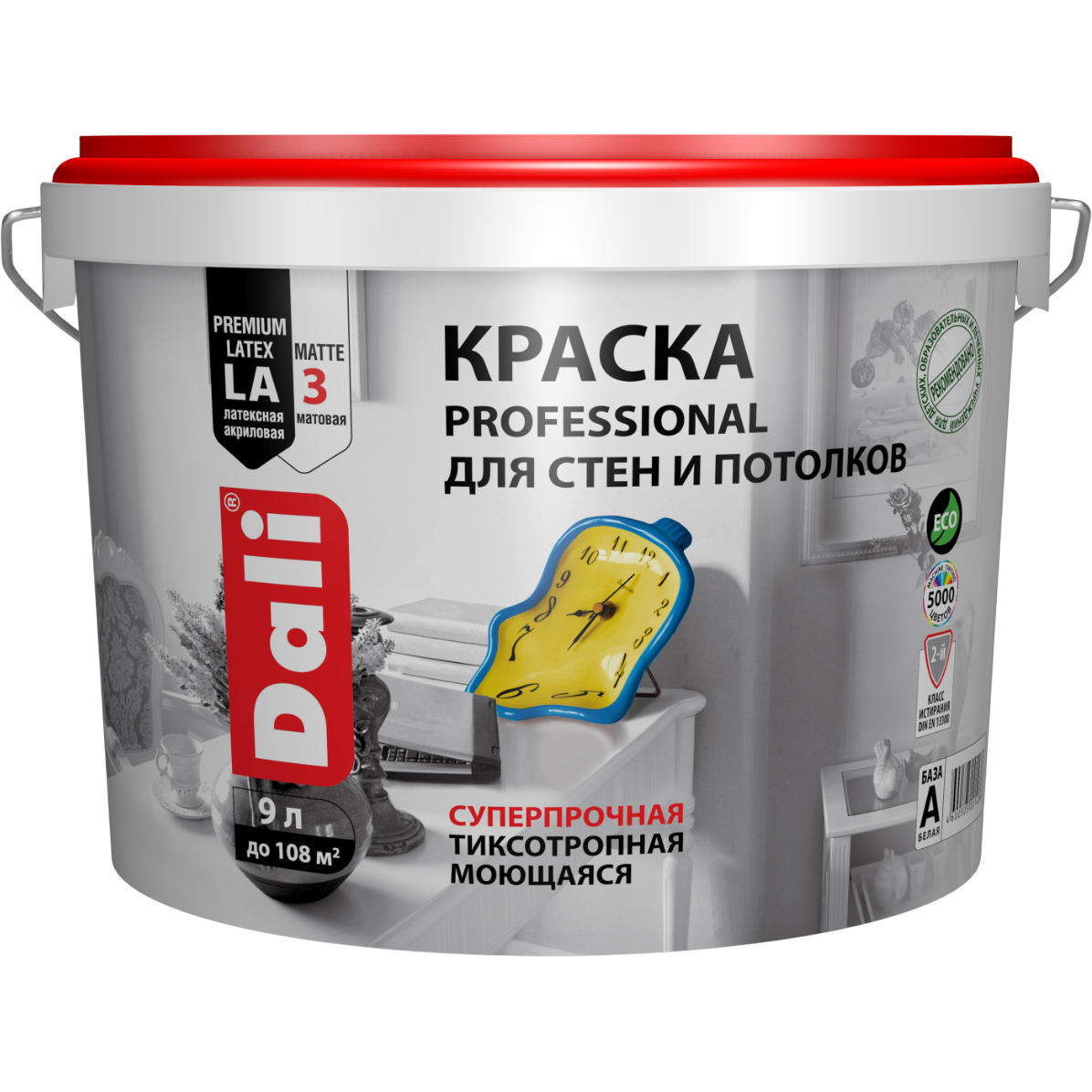 ВД DALI Professional 3 для стен и потолков база А, белый, Рогнеда 9л