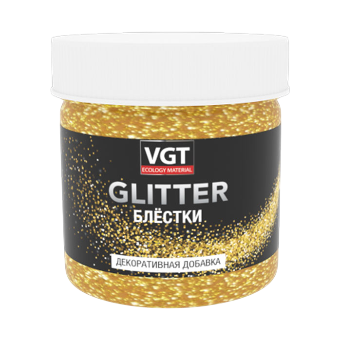 ВГТ PET GLITTER блестки золото 50г