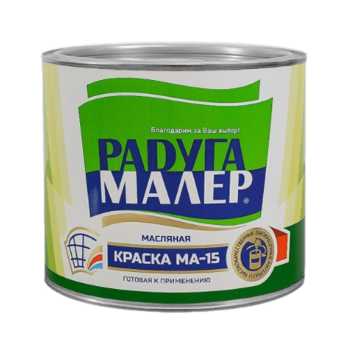 Краска Радуга МА-15 ярко-зелёная 1,9 кг