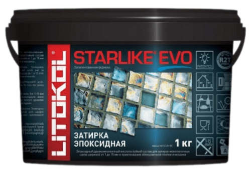 Затирка эпоксидная S.110 STARLIKE EVO GRIGIO PERLA (жемчужно-серая) 1 кг