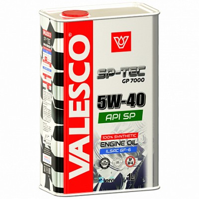 VALESCO SP-TEC Масло моторное синтетическое GP 7000 API SP ILSAC GF-6 5W-40 1л