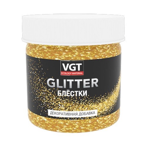 Блестки золото 0,05 кг PET GLITTER