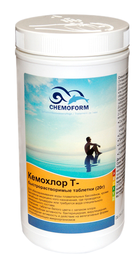 Т-быстрорастворимые таблетки Chemoform Кемохлор 1кг 0504101