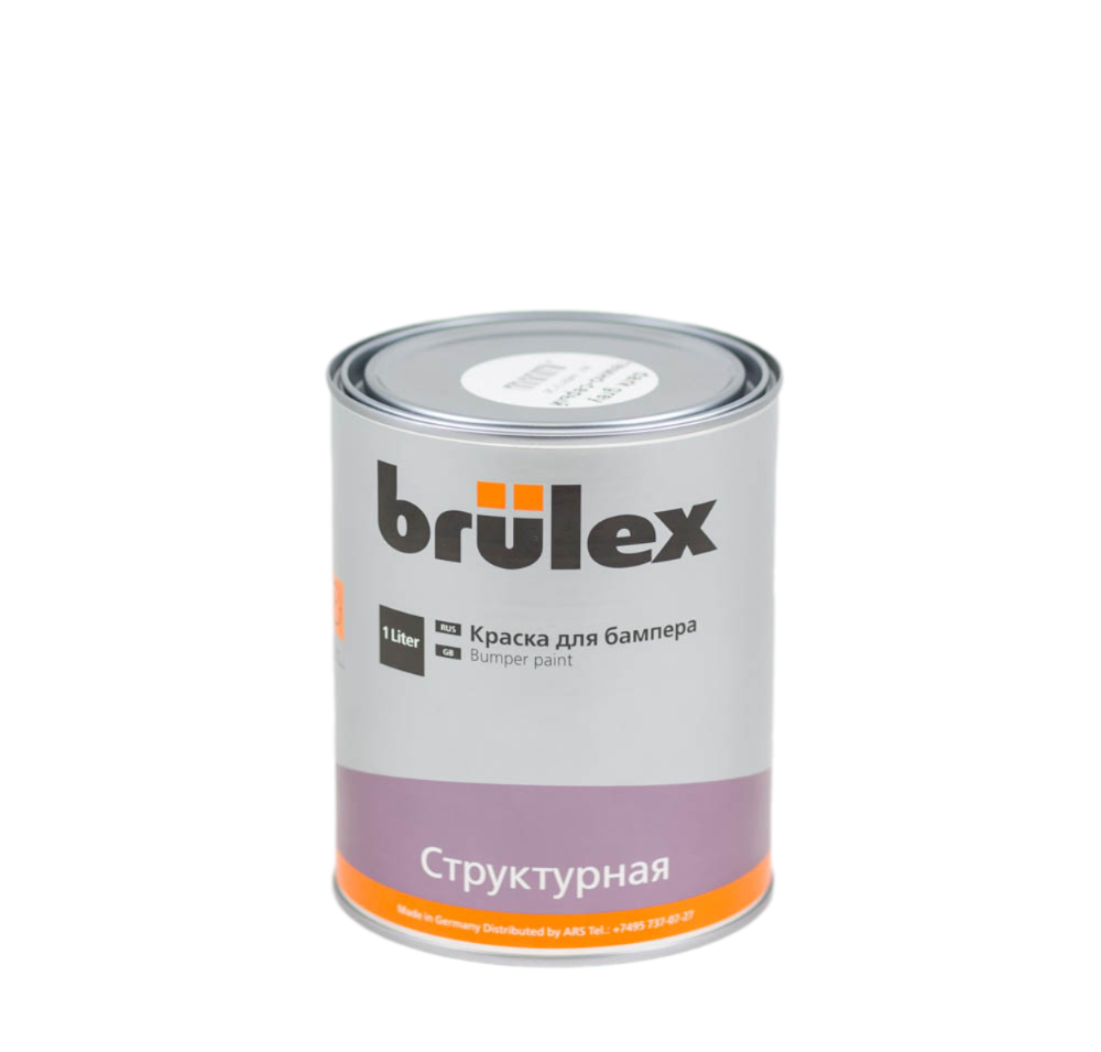 BRULEX Структурная краска для бампера; темно-серая 1л.