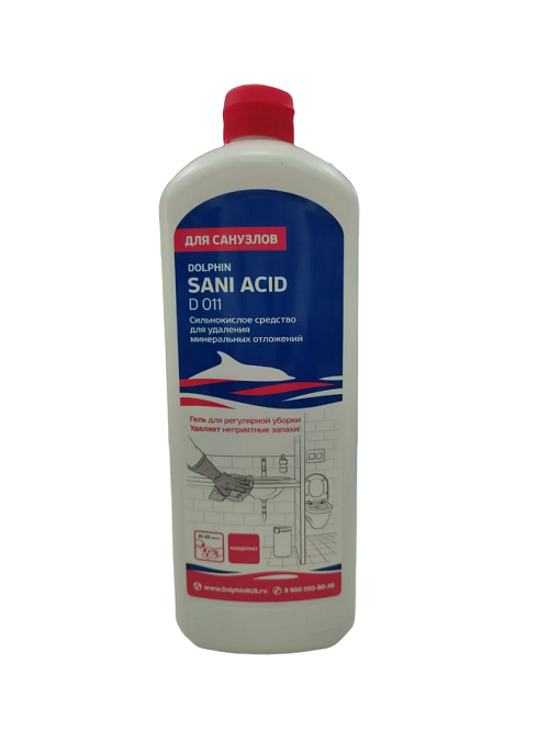 Dolphin: Sani Acid 1л/12шт Моющее средство для удаления известкового налета и ржавчины, шт