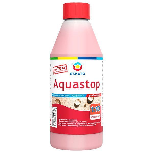 Грунт Aquastop Prof 0,5 л влагоизол., концентр. 1:10 (8 шт/уп, 640 шт/пал.) (шт)