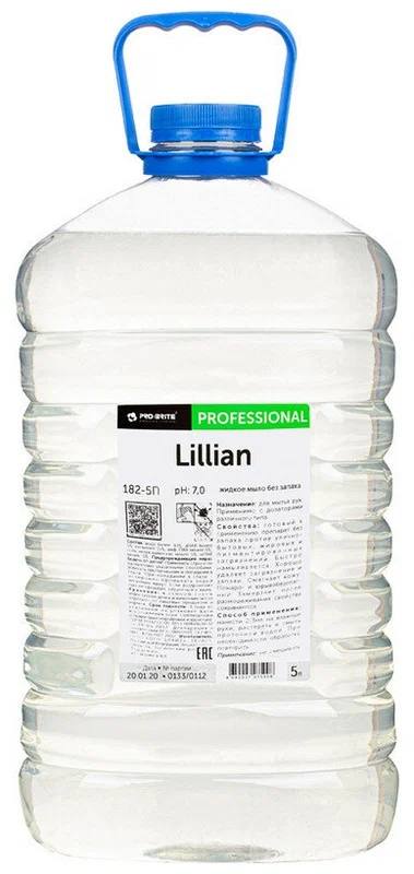 Pro-Brite: Lillian 5л/4шт PET Жидкое мыло без запаха, шт