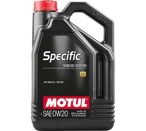 MOTUL SPECIFIC  VW 508.00/509.00 0W20 (5л) синтетическое моторное масло