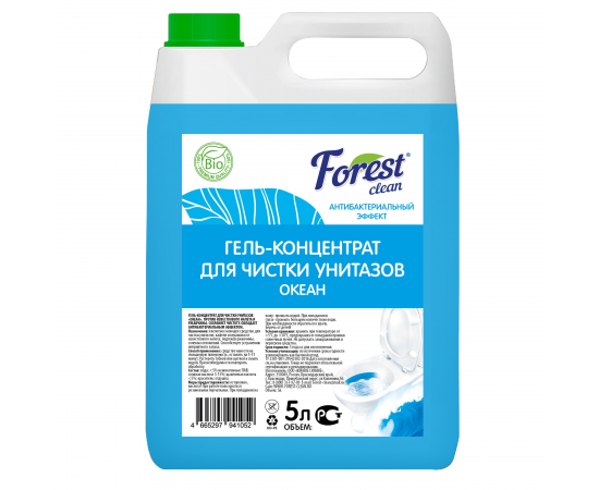 Forest Clean: Гель для чистки унитаза “Океан” 5л/2шт, шт