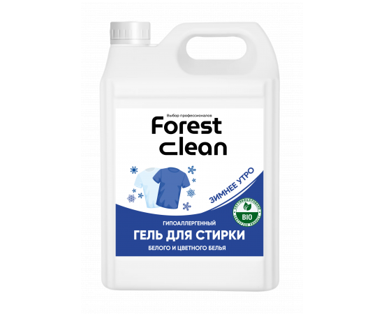 Forest Clean: Гель-концентрат д/стирки бел/цвет “Зимнее утро” 5л/2шт, шт