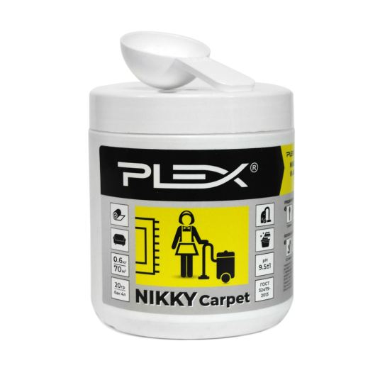 PLEX: NIKKY CARPET Порошок для чистки ковров и мягкой мебели 0.6кг., шт