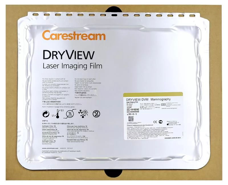 Рентгеновская пленка для Маммографии 28 х 35 (11×14») /125л./ — Carestream Health-DVM (для принтера DV5950,6800,6850,6950)