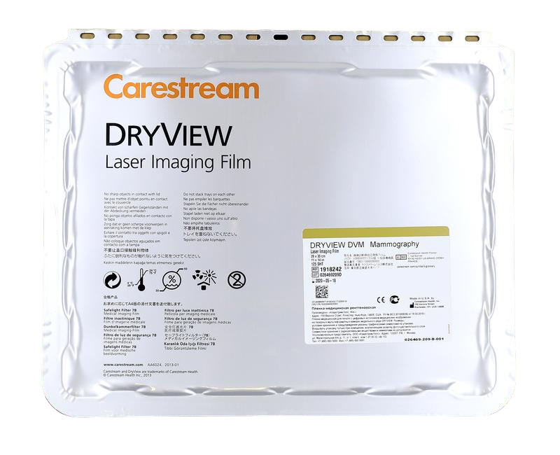 Рентгеновская пленка для Маммографии 28 х 35 (11×14») /125л./ — Carestream Health-DVM (для принтера DV5950,6800,6850,6950)