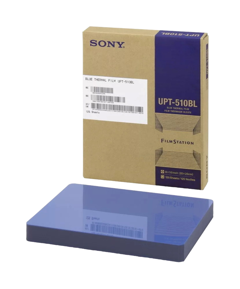 Пленка рентгеновская медицинская Sony UPT-510BL 202 мм х 253 мм (8×10») 125л. (для принтера UP-DF550, 750)