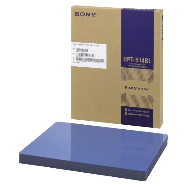 Пленка рентгеновская медицинская Sony UPT-514BL 279 мм х 354 мм (11″x14″) 125л. (для принтера UP-DF550, 750)