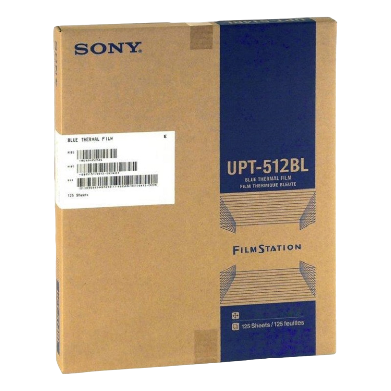 Пленка рентгеновская медицинская Sony UPT-512BL 253 мм х 304 мм (10″x12″) 125л. (для принтера UP-DF550, 750)