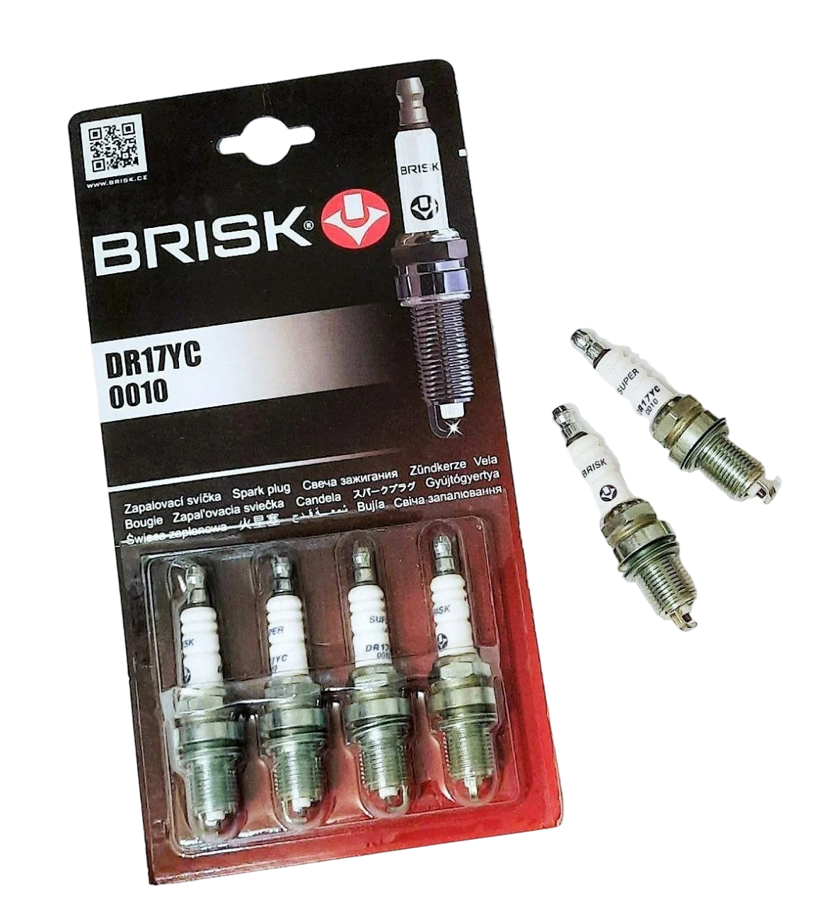 Свечи зажигания Brisk DR17YC 4шт Газель Евро-3