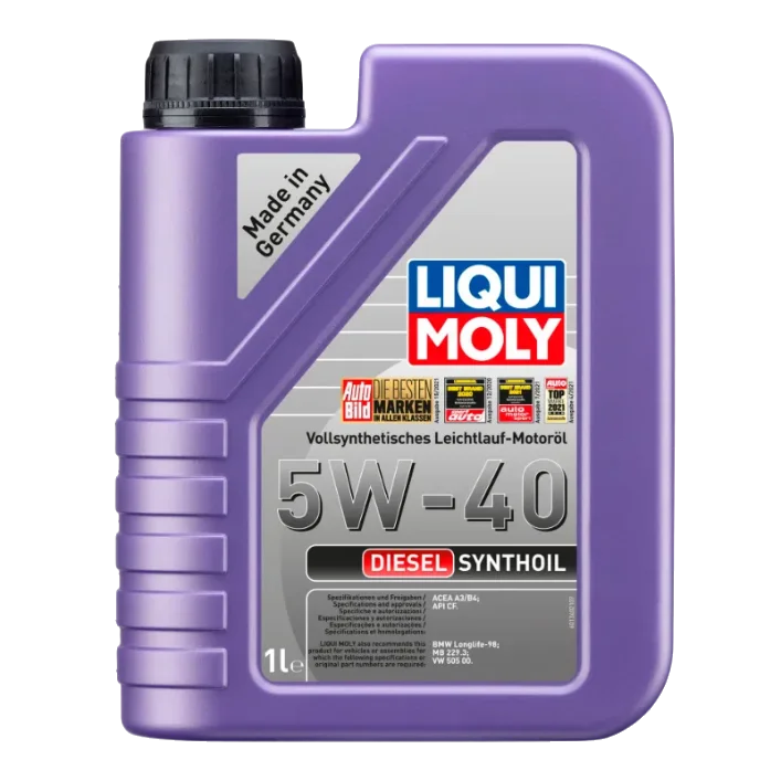 Масло моторное синтетическое LIQUI MOLY Synthoil Diesel 5W40 ACEA A3/B4, API CF 1л