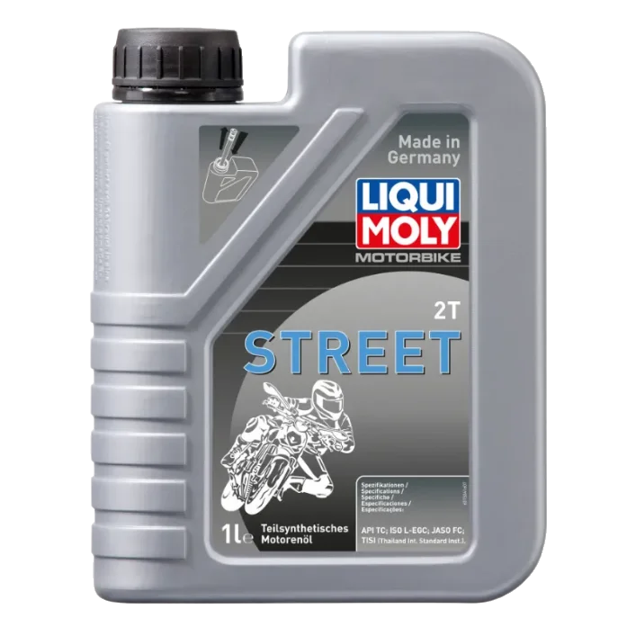 Масло моторное для 2-х тактных двигателей полусинтетическое LIQUI MOLY STREET 2T API TC 1л